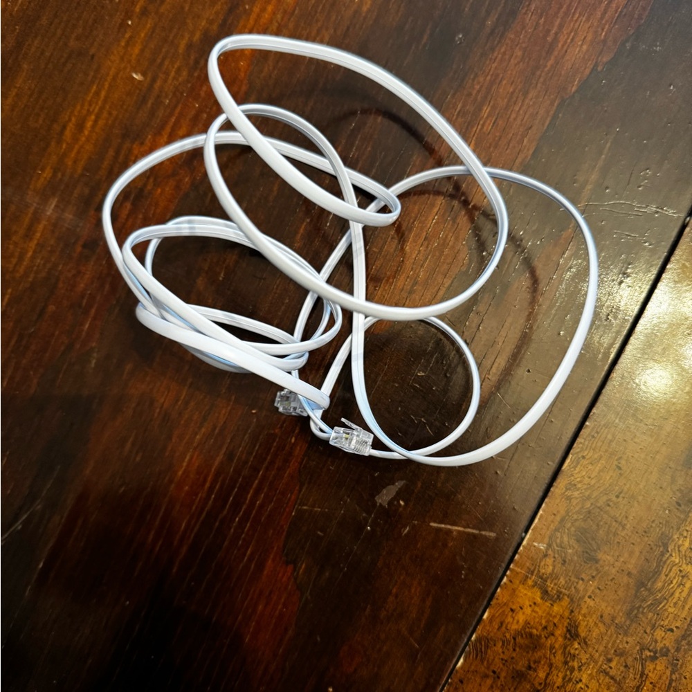 Premium White VoIP Phone Adapter Cable